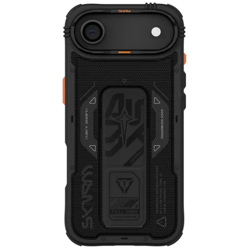 iPhone 17 Air Phantom tok mágneses töltéssel és fogóállvánnyal fekete - 3