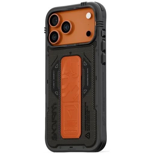 iPhone 17 Pro Max Skinarma Phantom tok mágneses töltéshez és fogóállványhoz Olajzöld tok - 2