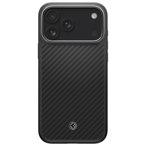 iPhone 17 Pro Spigen Enzo Aramid "T" Mag MagSafe tok Fekete Ezüst - 2