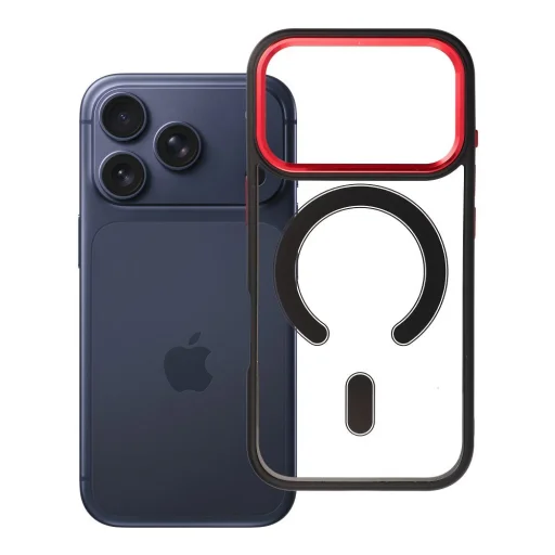 iPhone 17 Pro Color Edge Mag Cover puzdro čierno-červené - 6