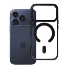  Apple iPhone 18 Pro / 17 Pro fekete Color Edge Mag Cover tok, MagSafe-kompatibilis