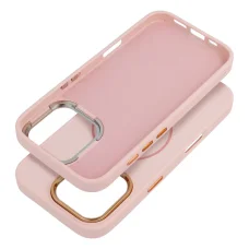 iPhone 17 Pro Max tok FRAME MAG COVER kompatibilis MagSafe-fel púderrózsaszín