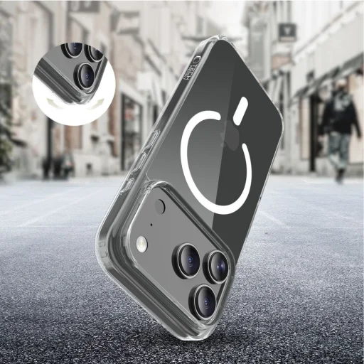 Google Pixel 10 / 10 Pro Tech-protect Flexair Hybrid Magsafe átlátszó tok - 4