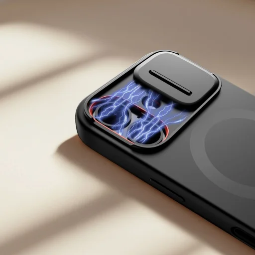 iPhone 17 Tech-protect Kevlar Aura Magsafe tok Fekete - 5