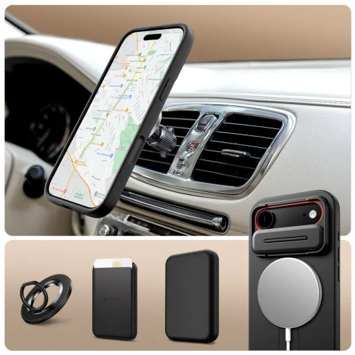 iPhone 17 Air Tech-protect Kevlar Aura Magsafe tok Fekete - 3