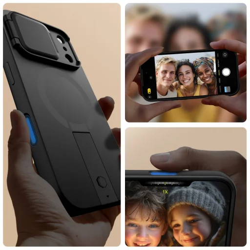 iPhone 17 Pro Tech-protect Kevlar Aura Magsafe fekete tok - 2