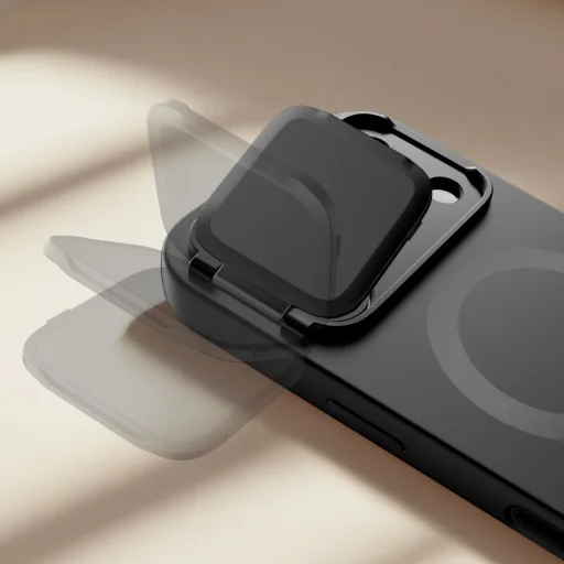 iPhone 17 Pro Tech-protect Kevlar Aura Magsafe fekete tok - 6