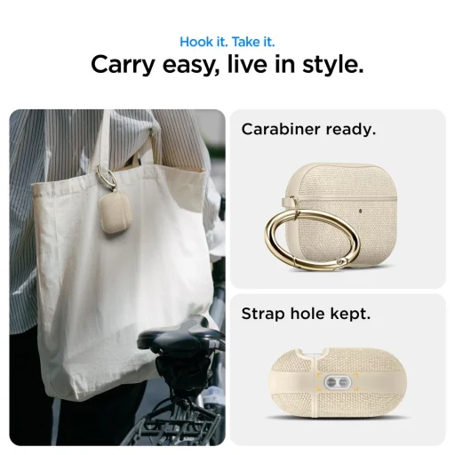 Apple AirPods Pro 3 Spigen Urban Fit Dűne Bézs tok - 12