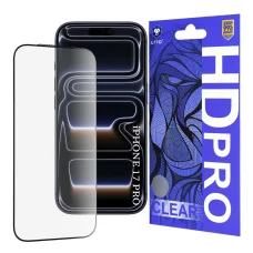 iPhone 17 Pro Fekete Lito - HD Pro Clear üvegfólia
