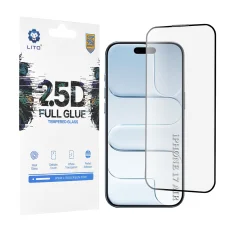 iPhone 17 Air Fekete Lito 2.5D FullGlue üveg üvegfólia