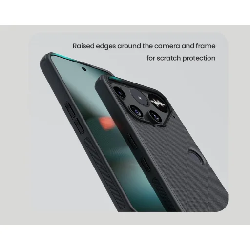  Nothing Phone 3 fekete Nillkin Super Frosted PRO hátlap tok - 5