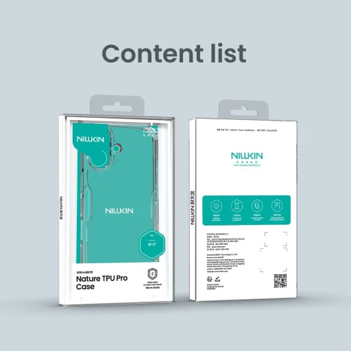  Apple iPhone 17 Átlátszó Fekete Nillkin Nature TPU PRO tok - 9