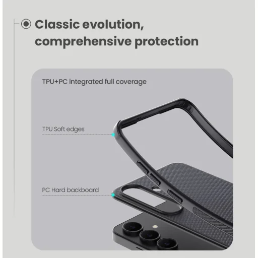  Samsung Galaxy S25 FE fekete Nillkin Super Frosted PRO hátlap tok - 3