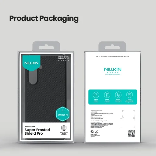  Samsung Galaxy S25 FE fekete Nillkin Super Frosted PRO hátlap tok - 6