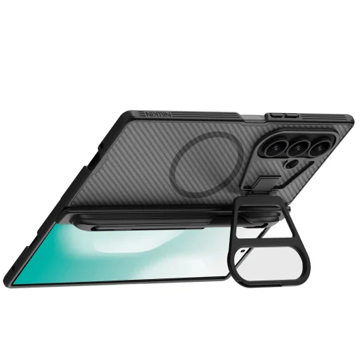  Samsung Galaxy Z Fold 7 Átlátszó Fekete Nillkin CamShield Prop Mágneses Tolltartó Tok - 4