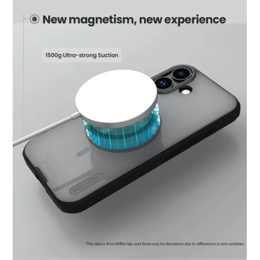  Apple iPhone 17 Fekete Átlátszó Nillkin Super Frosted PRO Mágneses Tok - 4