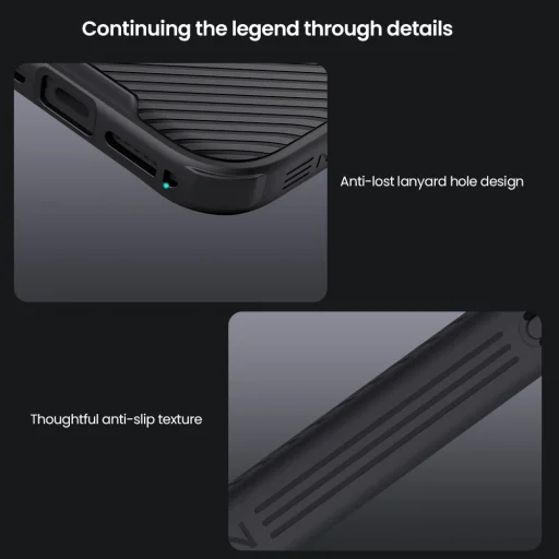 Apple iPhone 17 Pro Fekete Nillkin CamShield PRO Mágneses tok magsafe - 7