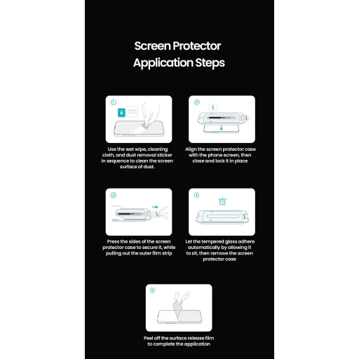 Apple iPhone 17 Nillkin 2.5D CP+ PRO Fekete üvegfólia (applikátorral) - 5
