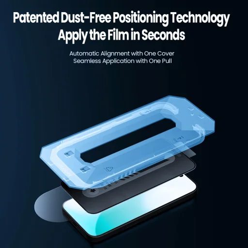 Apple iPhone 17 Pro Fekete Nillkin Edzett Üveg 0.25mm Guardian 2.5D (felhelyezővel) üvegfólia - 2