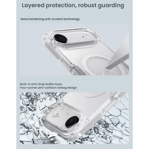 Apple iPhone 17 Air Transparent Nillkin Nature TPU PRO Mágneses tok - 6