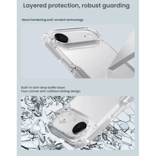 Apple iPhone 17 Air Átlátszó Nillkin Nature TPU PRO tok - 6