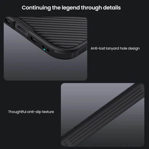 iPhone 17 Air Fekete Nillkin CamShield PRO Mágneses Kemény tok magsafe - 7