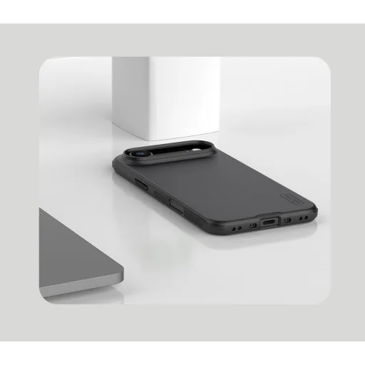 Apple iPhone 17 Air fekete Nillkin Super Frosted PRO Mágneses hátlap tok - 7