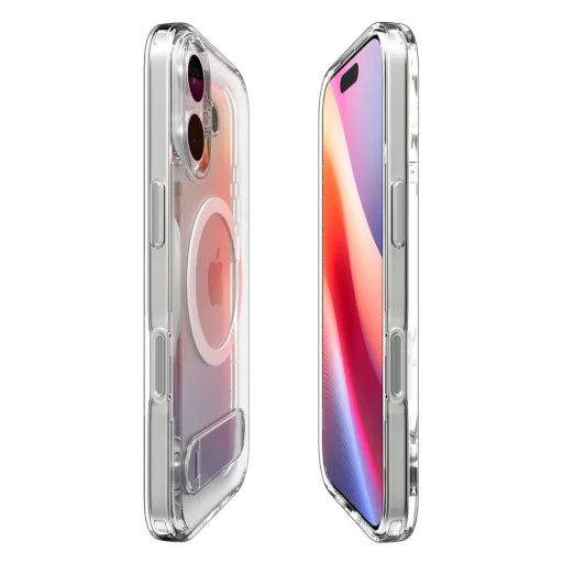 iPhone 17 Spigen Ultra Hybrid S MagSafe áttetsző/fehér tok - 5