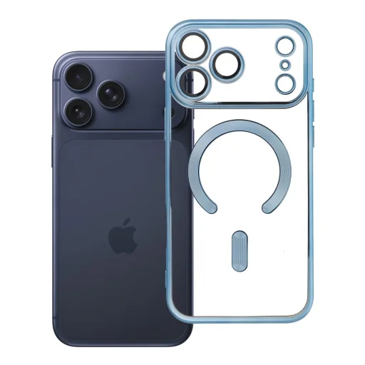iPhone 17 Pro Max modré elektromagnetické puzdro kompatibilné s MagSafe - 10