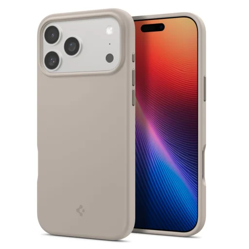 iPhone 17 Pro Max Spigen Silicone Fit Mag Magsafe tok Kőszürke - 1