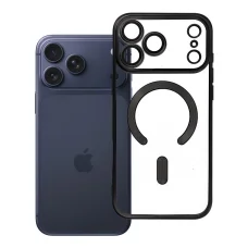  iPhone 17 Pro Max / 18 Pro Max fekete Electro Mag Cover MagSafe-kompatibilis tok