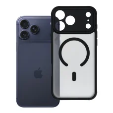 Full Matte Mag Cover iPhone 17 Pro Max / 18 Pro Max készülékhez, MagSafe-kompatibilis, fekete