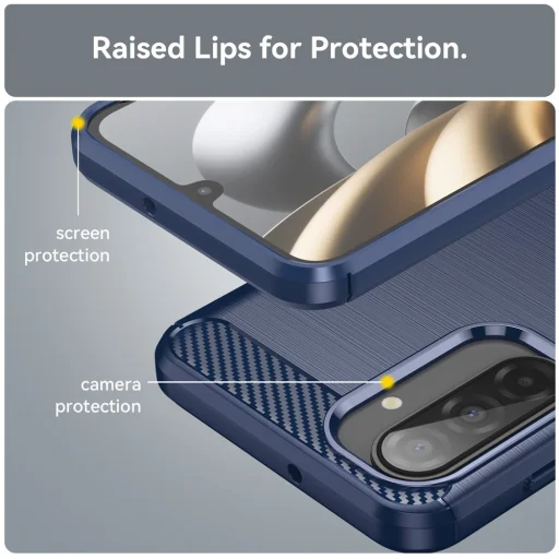 Samsung Galaxy A17 5G Techsuit - Carbon Silicone - Fekete tok - 3