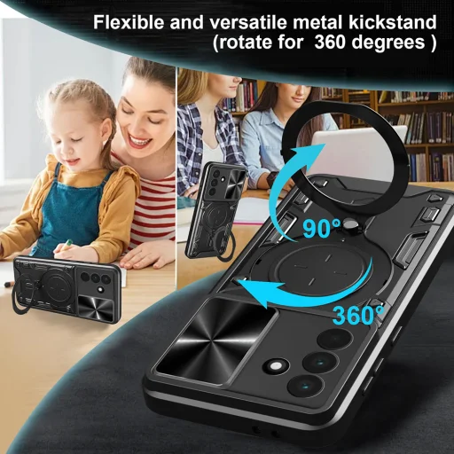 Samsung Galaxy A17 5G Kék Techsuit CamGuard Pro tok - 3