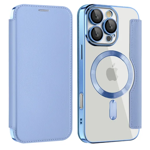 Samsung Galaxy A17 5G Techsuit SmartMag Book Case - Világoskék tok - 1