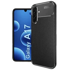 Samsung Galaxy A17 5G Techsuit - CarbonFiber - Fekete tok