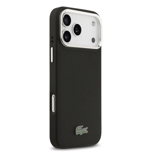  iPhone 17 Pro Max Fekete Lacoste Iconic Petit Pique Camera Stand MagSafe tok - 4