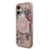  iPhone 17 Pink Guess IML Flowers Pánt MagSafe tok thumbnail