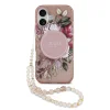  iPhone 17 Pink Guess IML Flowers Pánt MagSafe tok thumbnail