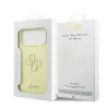  iPhone 17 Pro Max sárga Guess Liquid Silicone 4G Metal Logo tok thumbnail