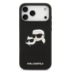  iPhone 17 Pro Max fekete Karl Lagerfeld Liquid Silicone Double Heads MagSafe tok thumbnail