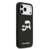  iPhone 17 Pro Max fekete Karl Lagerfeld Liquid Silicone Double Heads MagSafe tok thumbnail
