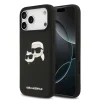  iPhone 17 Pro Max fekete Karl Lagerfeld Liquid Silicone Double Heads MagSafe tok thumbnail