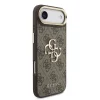  iPhone 17 Air barna Guess PU Leather 4G Metal Logo Gold Frame tok thumbnail