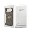  iPhone 17 Air barna Guess PU Leather 4G Metal Logo Gold Frame tok thumbnail