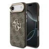  iPhone 17 Air barna Guess PU Leather 4G Metal Logo Gold Frame tok thumbnail
