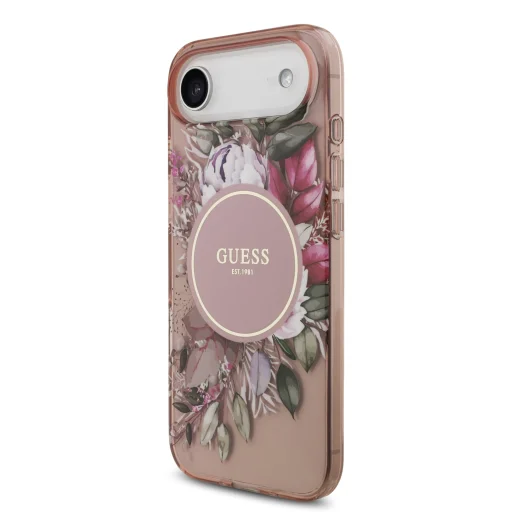  iPhone 17 Air Pink Guess IML Flowers Pántos MagSafe tok - 2