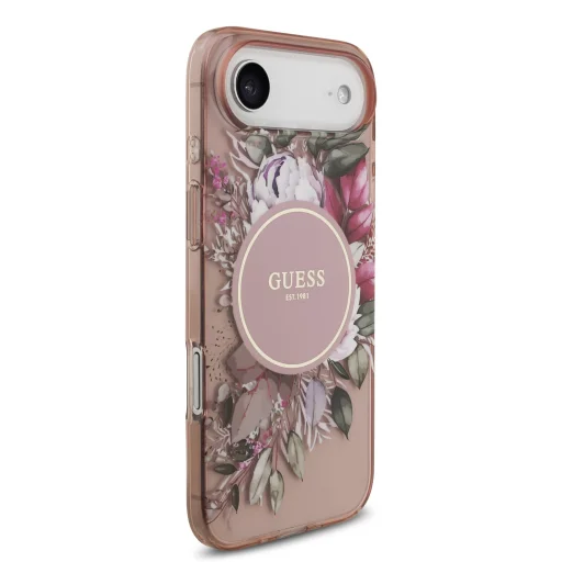  iPhone 17 Air Pink Guess IML Flowers Pántos MagSafe tok - 3