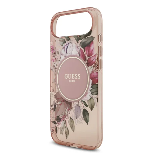  iPhone 17 Air Pink Guess IML Flowers Pántos MagSafe tok - 4