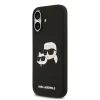  iPhone 17 fekete Karl Lagerfeld Liquid Silicone Double Heads MagSafe tok - 2